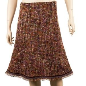 Cynthia Cynthia Steffe colorful tweed wool skirt